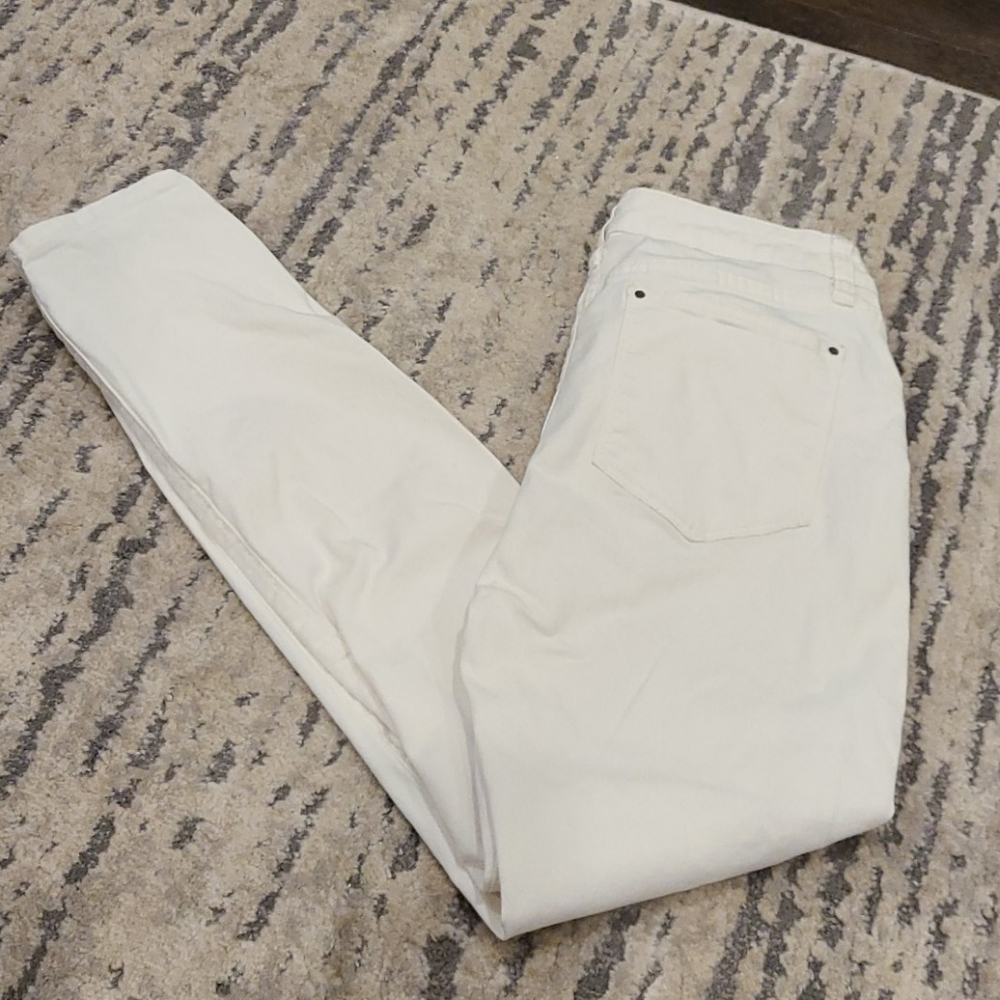 Club Monaco white skinny jeans
